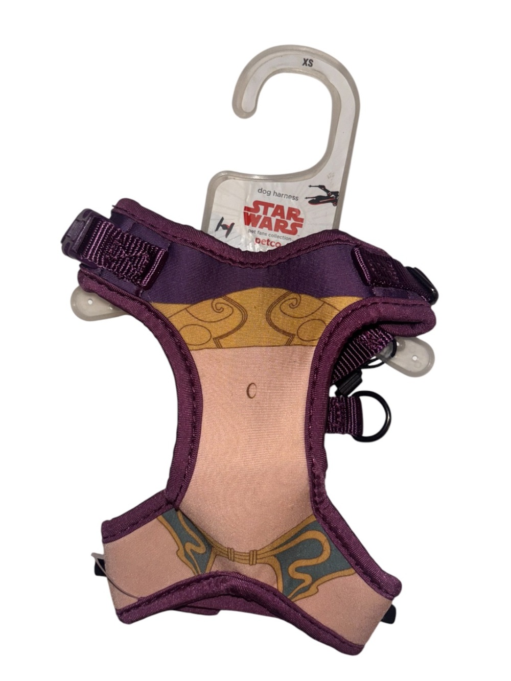 Star Wars Purple and Pink Small Pet Harness with Gold Accent